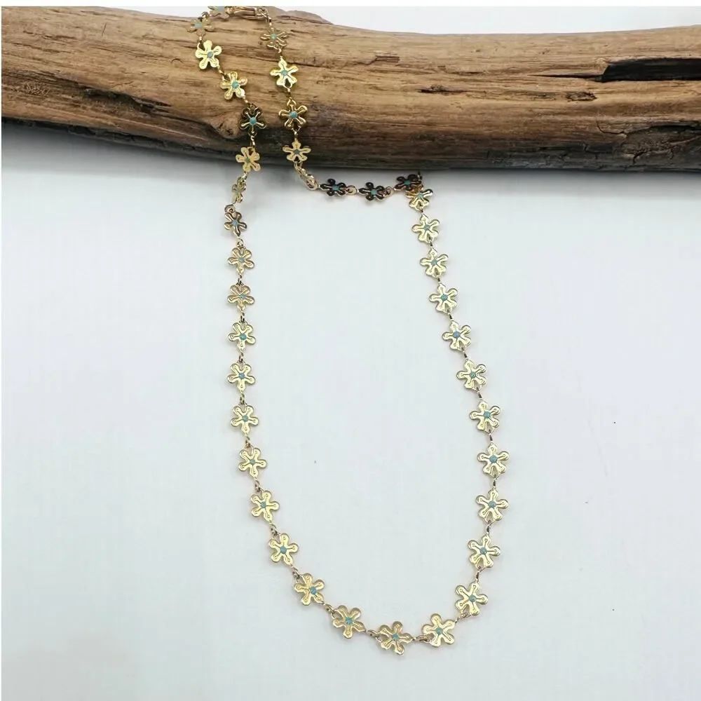 18K Gold Plated Daisy Choker - Non-Tarnish